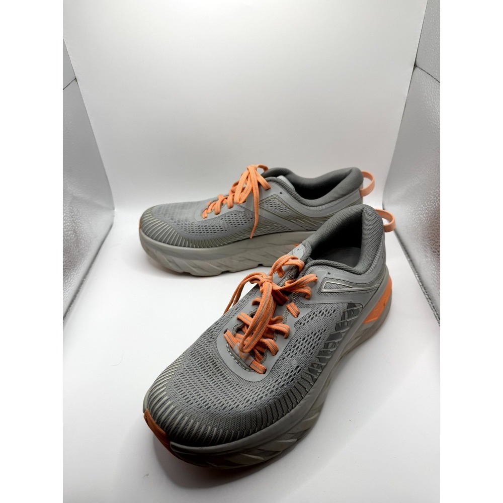 Hoka One One Bondi 7 1110519-HMSH Women 8.5 Sneaker Harbor Mist Sharkskin Runner